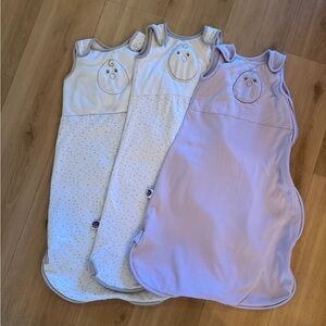 Set of 3 Nested Bean Kids Sleep Sacks - Zen Sack Classic - Size M, 6-15 Months